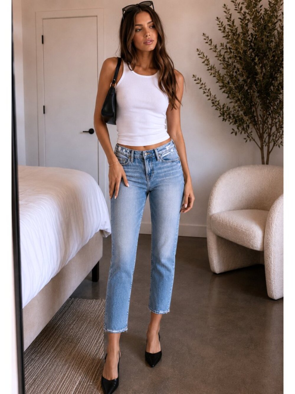 FRAME Le Nouveau Straight Jeans 25 Fits 26x26 Kimbell Medium Wash $245